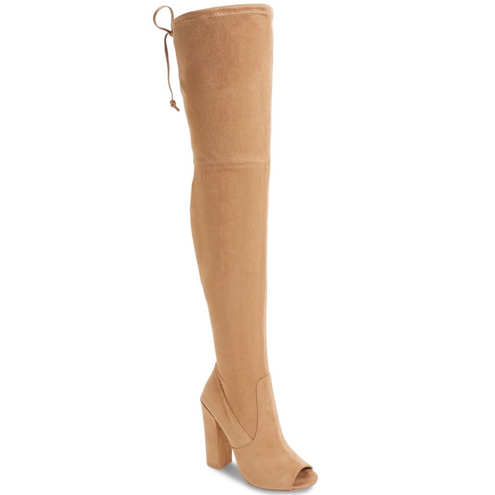 Steve Madden Elliana Over the Knee Open-toe Boots